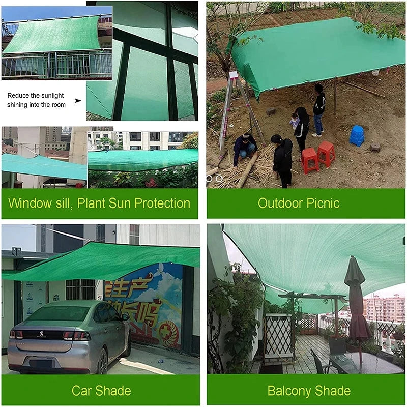 Filet d’ombrage HDPE anti-UV 85-90% – Jardin, Terrasse, Pergola, Voiture | 4 couleurs