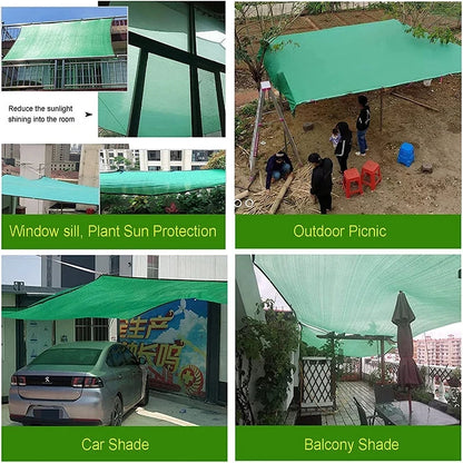 Filet d’ombrage HDPE anti-UV 85-90% – Jardin, Terrasse, Pergola, Voiture | 4 couleurs