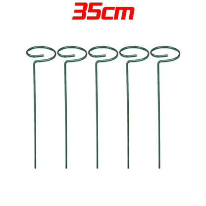 Tuteur Anneau Support Tige Plante Métal – 35 / 45 / 55 cm | Lot de 1, 3 ou 5