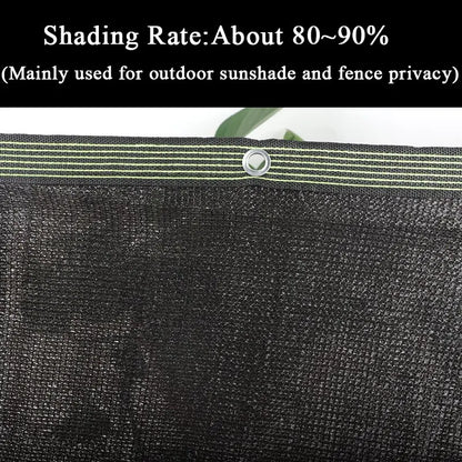 Filet d'Ombrage HDPE Noir 4/6/12PIN – Pare-Soleil Anti-UV 50~90% | Jardin, Serre, Pergola