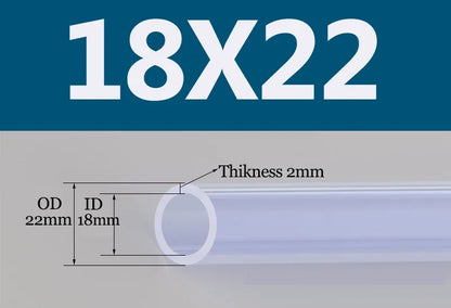 Tuyau Silicone Alimentaire Transparent | Flexible Non Toxique 2 à 18mm - 1m ou 5m