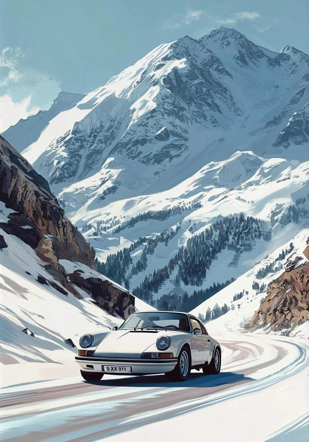 Affiche Classique Porsche 911