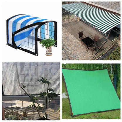 Filet d’ombrage HDPE 12 broches anti-UV – 80-95% ombrage | Jardin, Balcon, Piscine, Serre