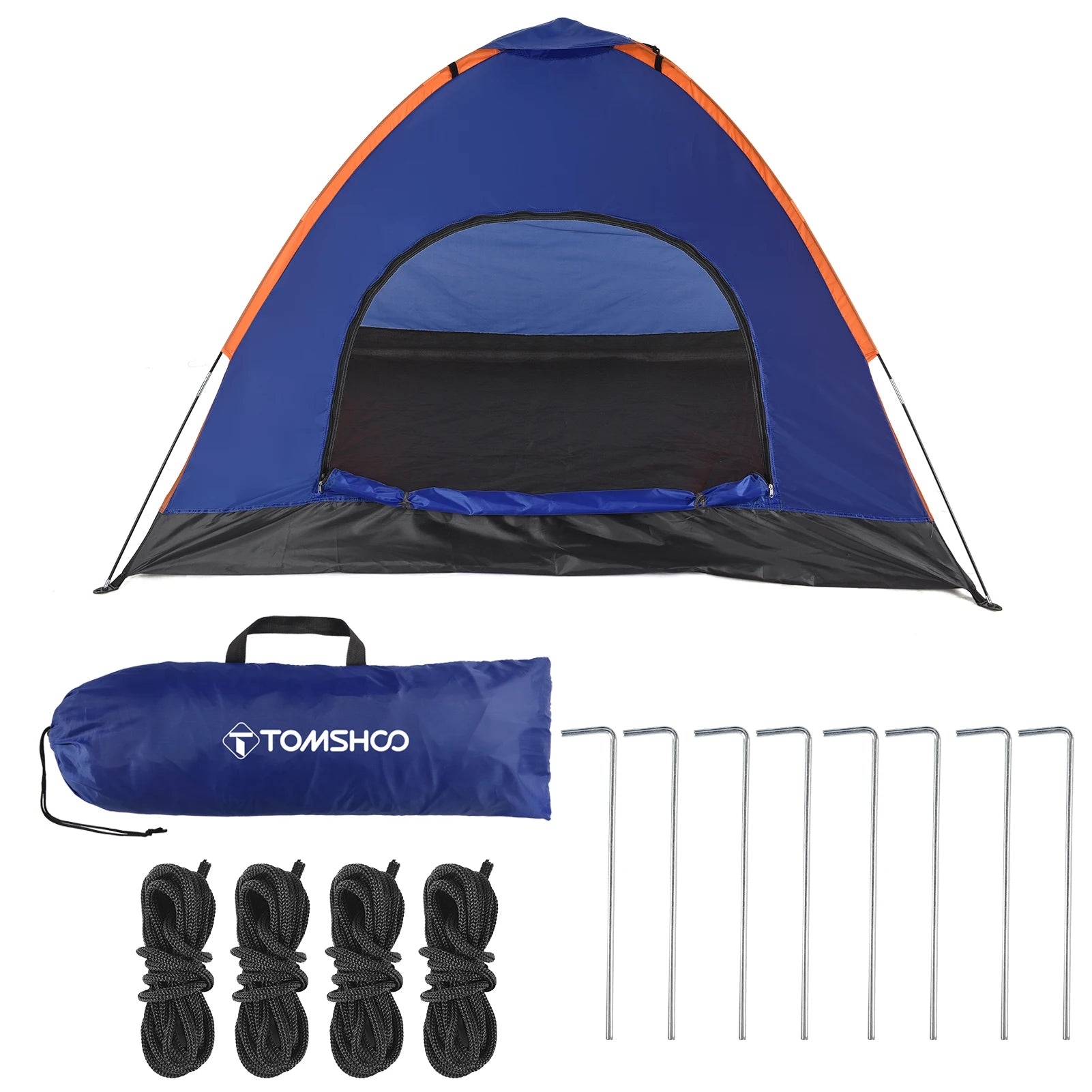 Tente de Camping TOMSHOO 3-4 Personnes - Légère 1,47kg Imperméable - APPRO-DISTRI