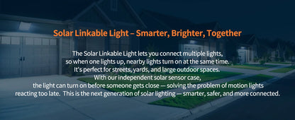 Lampe Solaire Intelamp 3000LM – 2 Détecteurs de Mouvement, Angle 240°, IP65, Batterie 12500mAh