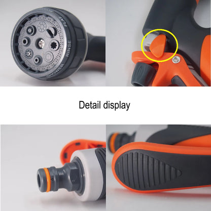 Pistolet d'Arrosage 8 Modes Haute Pression Réglable – Jardin, Pelouse & Nettoyage Extérieur (6 Styles)