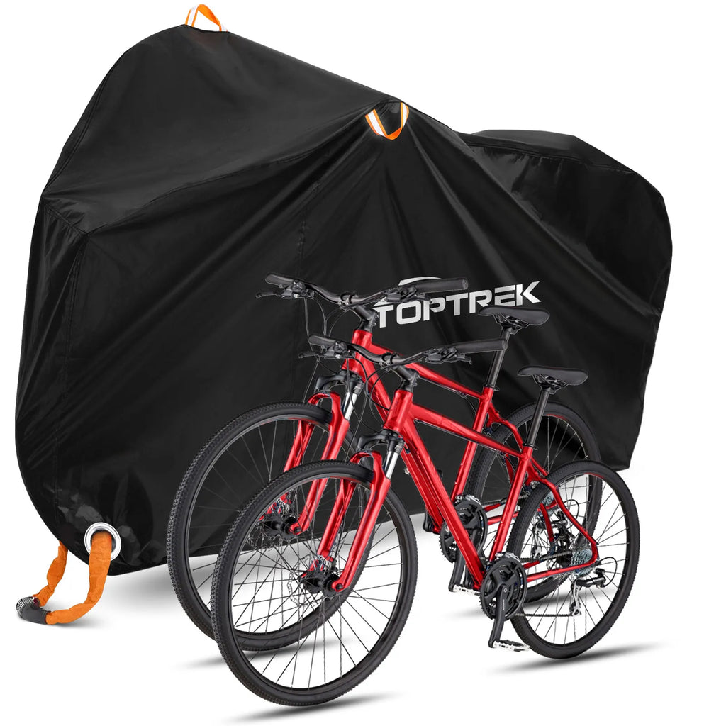Housse de vélo Toptrek 210T de haute qualité, protection polyvalente contre la pluie, la neige et la poussière, imperméable et résistante aux intempéries. 