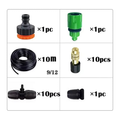 Système d'arrosage automatique 5-20m – Kit d'irrigation par aspersion pour jardin et plantes en pot