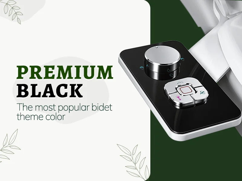 Douchette WC Bidet Ultra-Fine - Accessoire Toilette Non-Électrique Double Buse