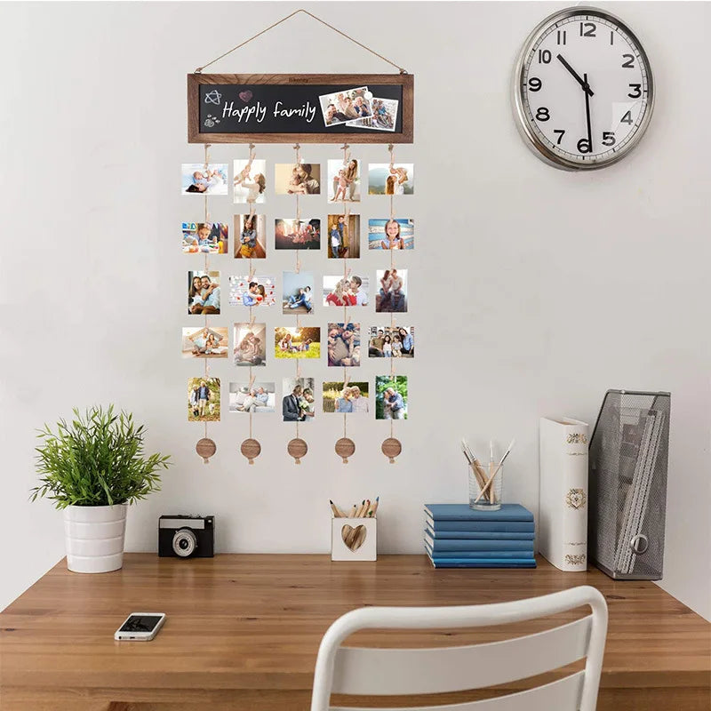 Pinces Murales en Bois pour Photos