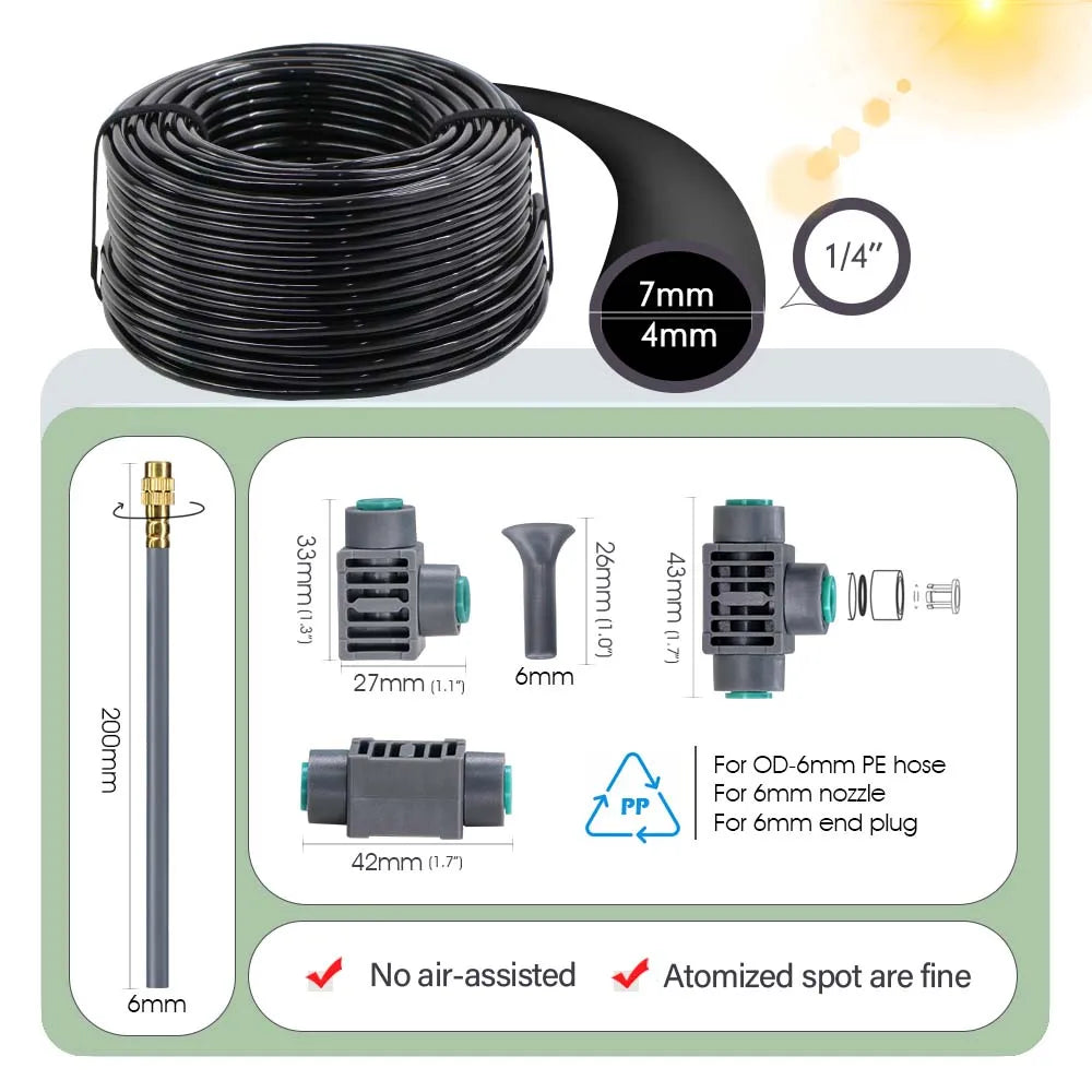 Programmateur d'Arrosage Double Zone LCD - Timer Intelligent Brumisation Refroidissement Jardin