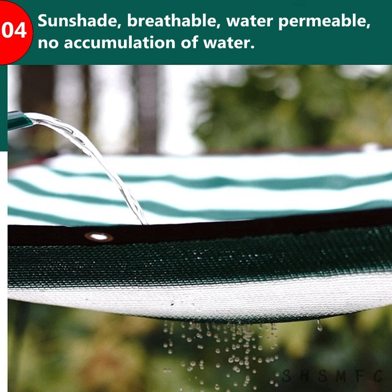 Filet d’ombrage HDPE 12 broches anti-UV – 80-95% ombrage | Jardin, Balcon, Piscine, Serre