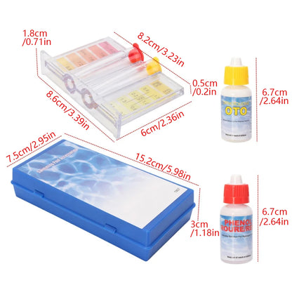 Kit Test Piscine pH et Chlore – Testeur Eau Piscine, Aquarium & Hydroponique