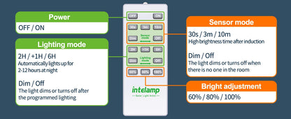 Lampe Solaire Intelamp 3000LM – 2 Détecteurs de Mouvement, Angle 240°, IP65, Batterie 12500mAh