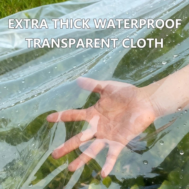 Bâche PVC Transparente Imperméable Jardin - Protection Plantes Balcon Fenêtre