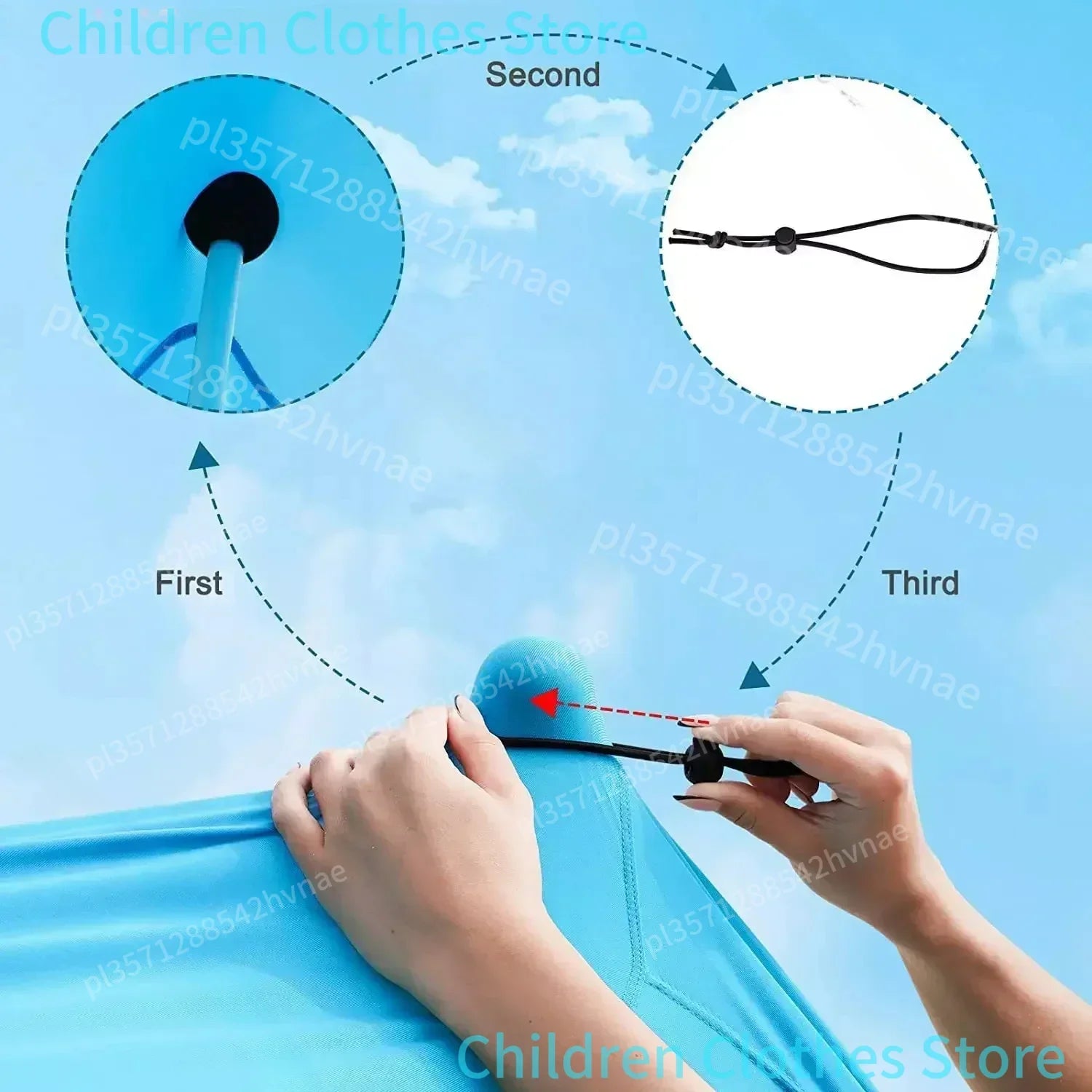 Tente de Plage Familiale 3x3m - Auvent Pliable Pare-Soleil, Coupe-Vent, Polyester, Grande Capacité - Camping Plage