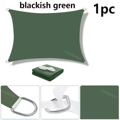 Voile d'Ombrage Rectangulaire Imperméable Oxford 300D – Protection UV 85-98% – Terrasse, Jardin, Piscine, Balcon, Carport – 20 Couleurs & 12 Tailles