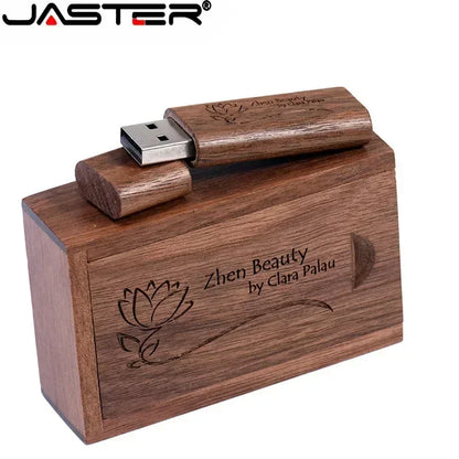 Clé USB en Bois Personnalisée – Logo Gratuit | 4 à 128 Go | Coffret Cadeau