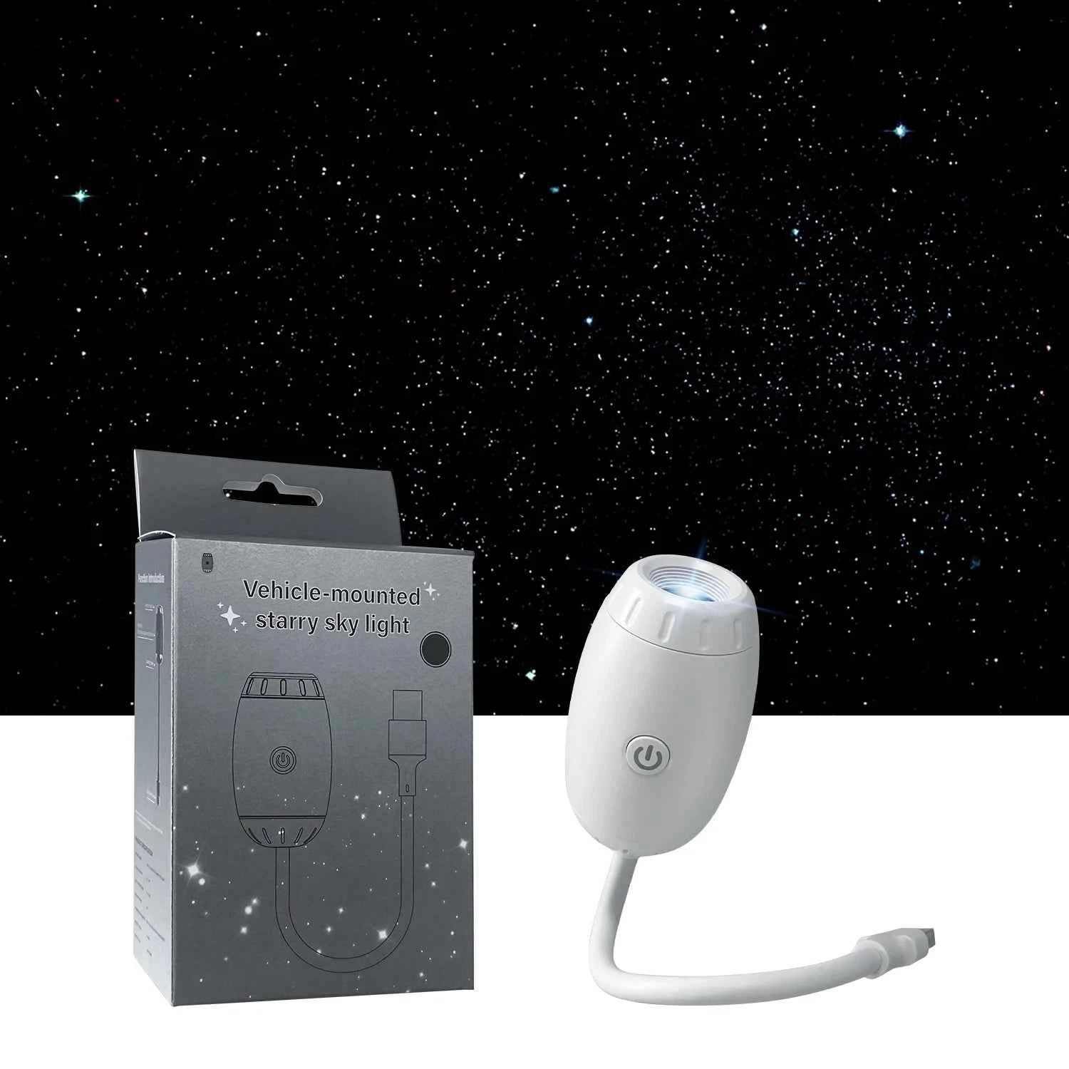 Projecteur d'Étoiles USB LED - Lumière d'Ambiance Galaxie pour Voiture et Intérieur