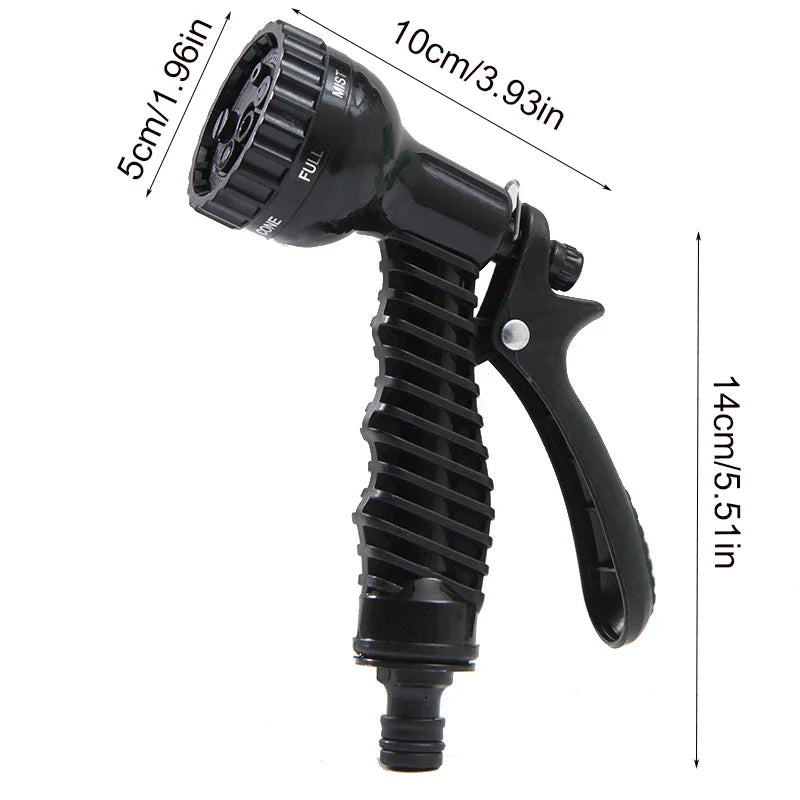 Tuyau d'Arrosage Extensible avec Pistolet Haute Pression 7 Modes