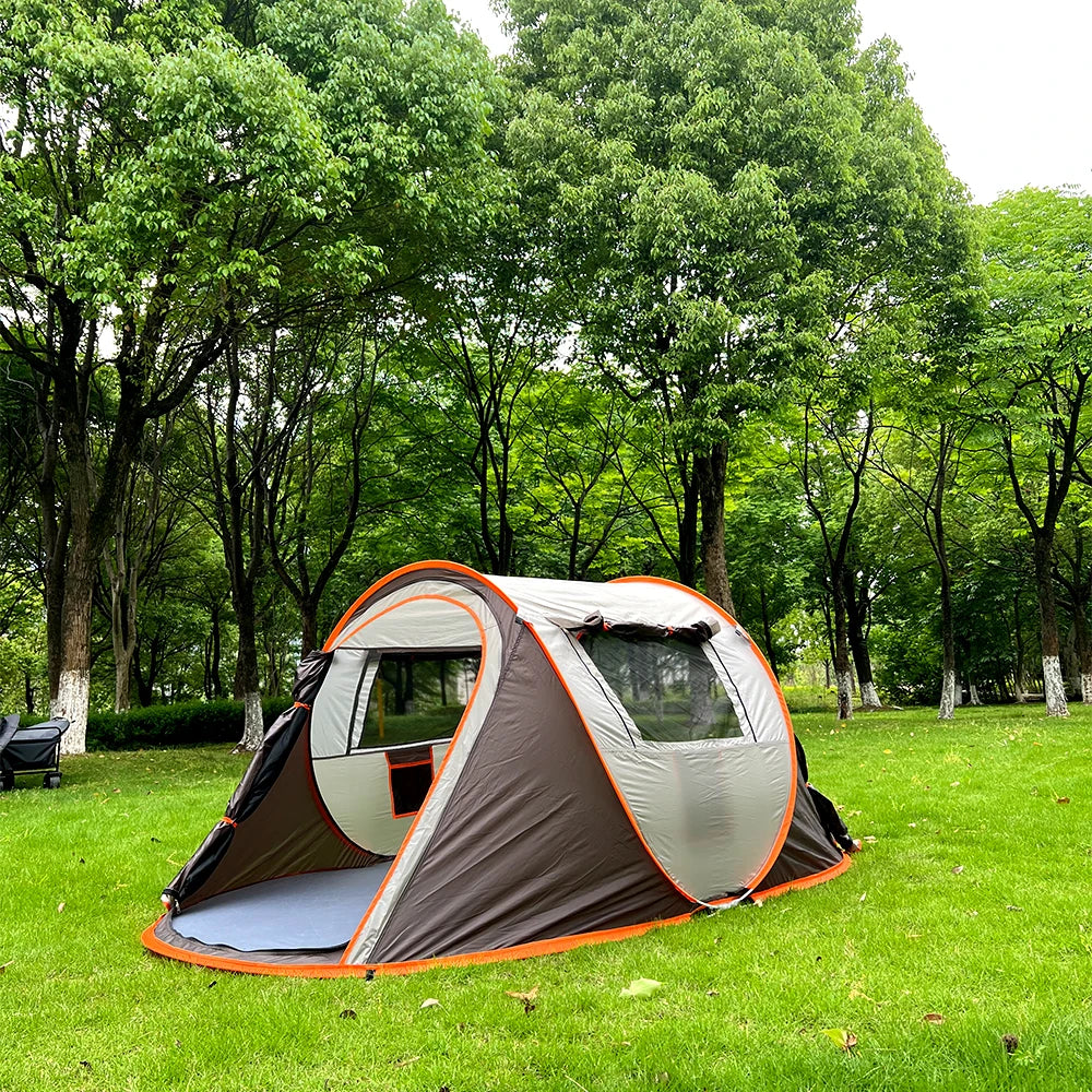 Camping en tente automatique pop-up 5-8 personnes - Ouverture instantanée 280x210cm