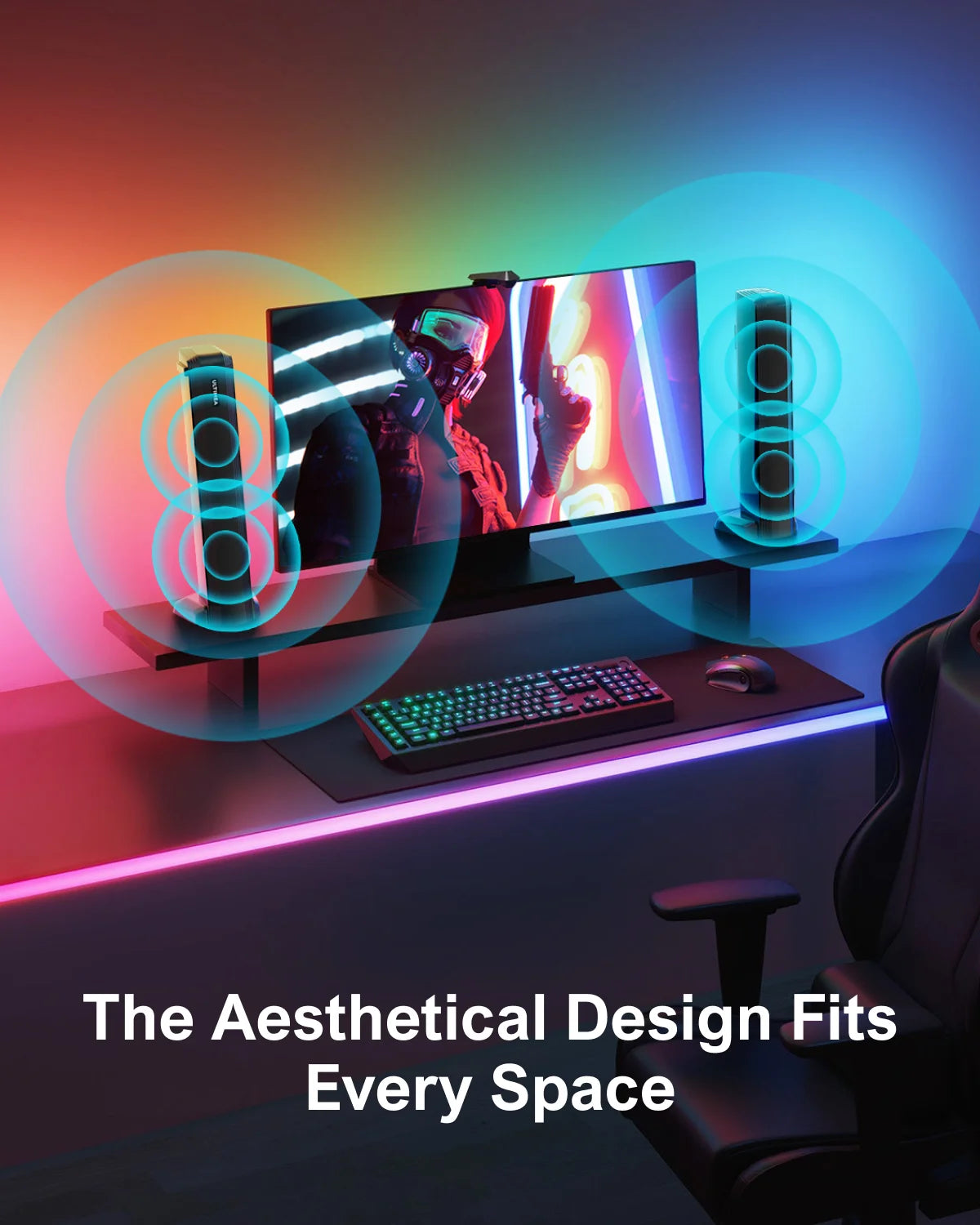 Barre de Son ULTIMEA 200W 4.1CH - Système Home Cinéma Bluetooth avec Subwoofer