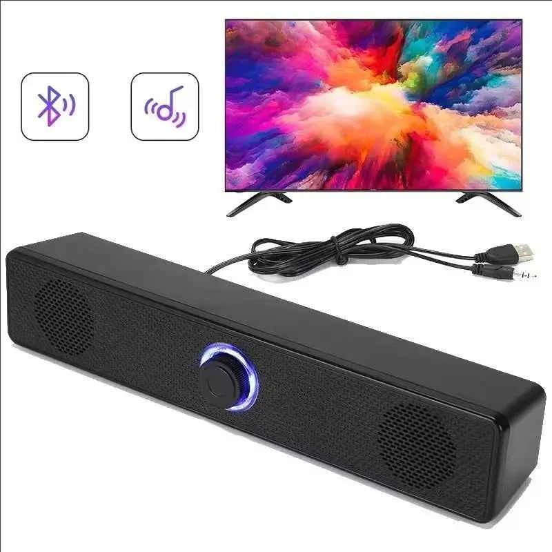 Enceinte PC Soundbar USB – Son Stéréo 3D, AUX & Bluetooth, TV / PC / Gaming