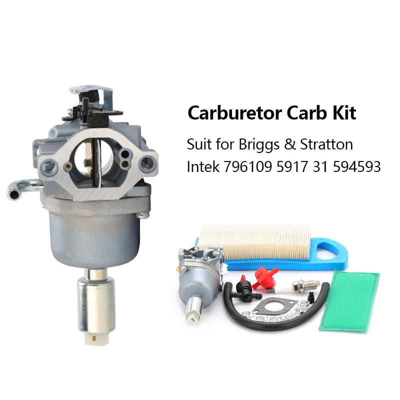 Kit Carburateur pour Briggs & Stratton Intek 14,5–21 CV — Réf. 796109 591731 594593