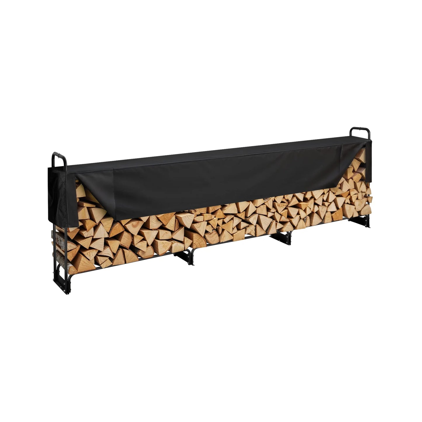 Range-Bûches Extérieur avec Bâche Imperméable 600D – 3 Tailles | SucceBuy