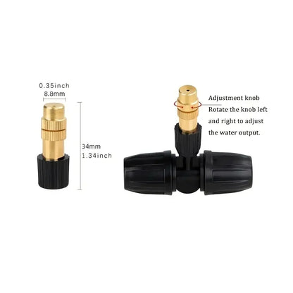 Système d'arrosage automatique 5-20m – Kit d'irrigation par aspersion pour jardin et plantes en pot