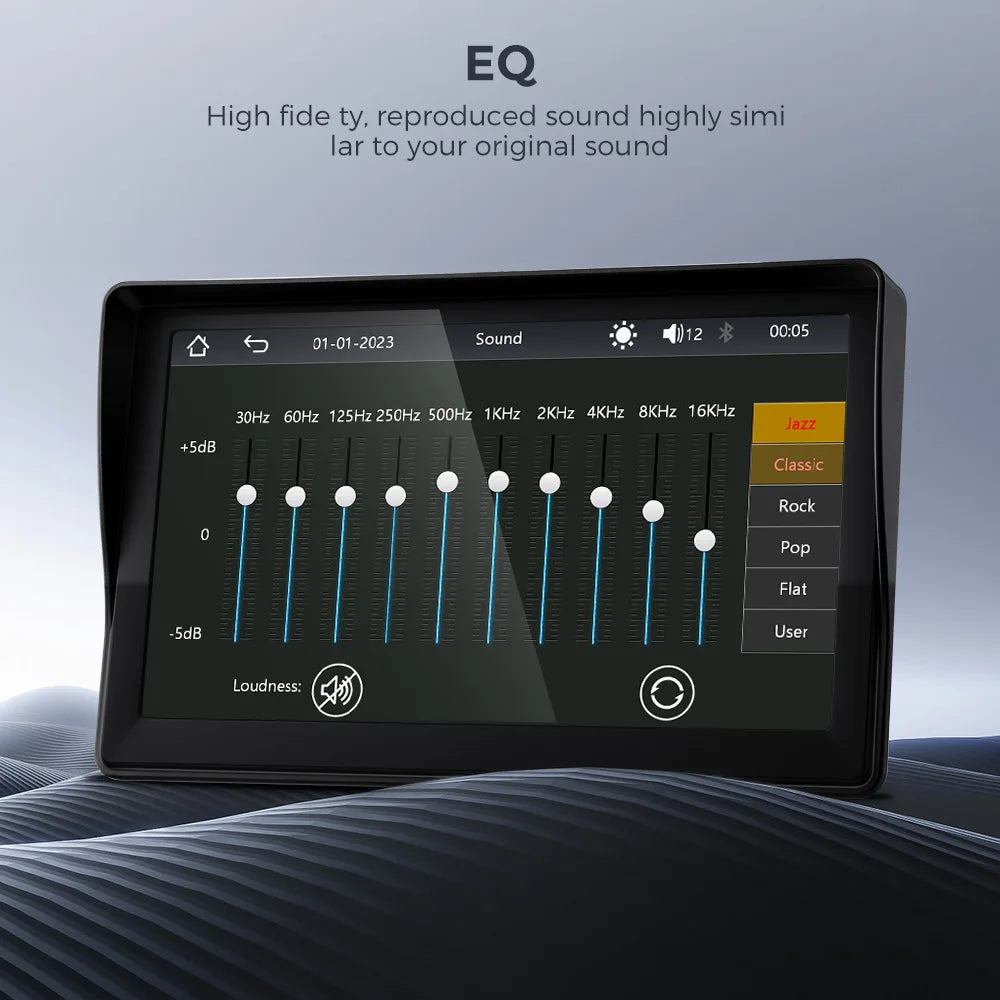 Autoradio Portable 7" Tactile CarPlay Android Auto - Bluetooth FM - Gearelec