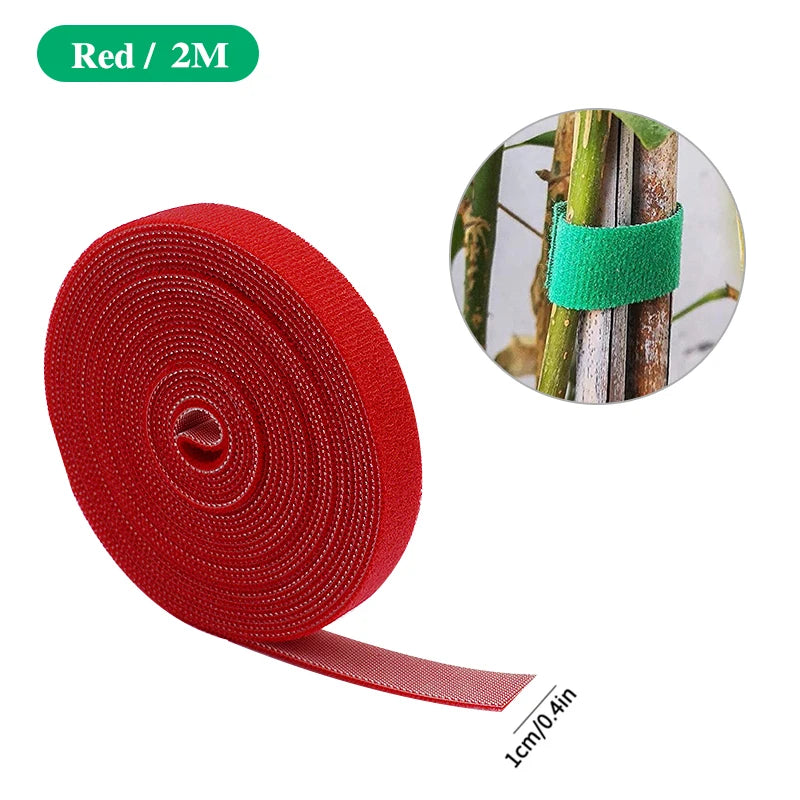 Attaches de jardin en nylon auto-agrippantes – Douces & Réutilisables | 2M à 40M, 7 couleurs