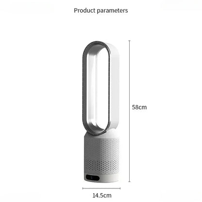 Ventilateur Colonne Sans Pale — Silencieux, Design & Sécurisé