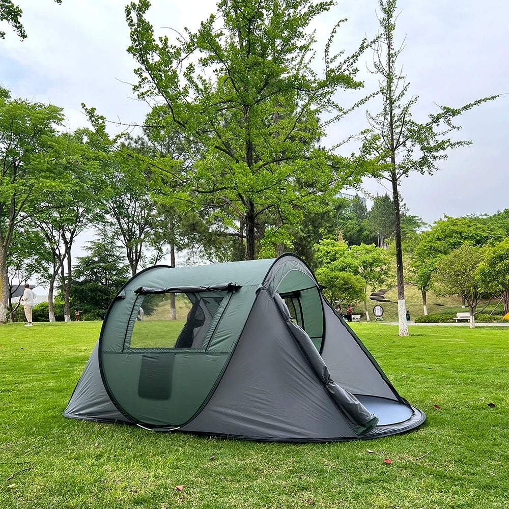 Camping en tente automatique pop-up 5-8 personnes - Ouverture instantanée 280x210cm