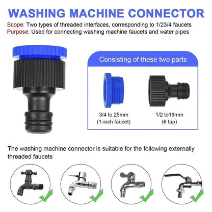 Tuyau d'Arrosage Extensible avec Pistolet Haute Pression 7 Modes