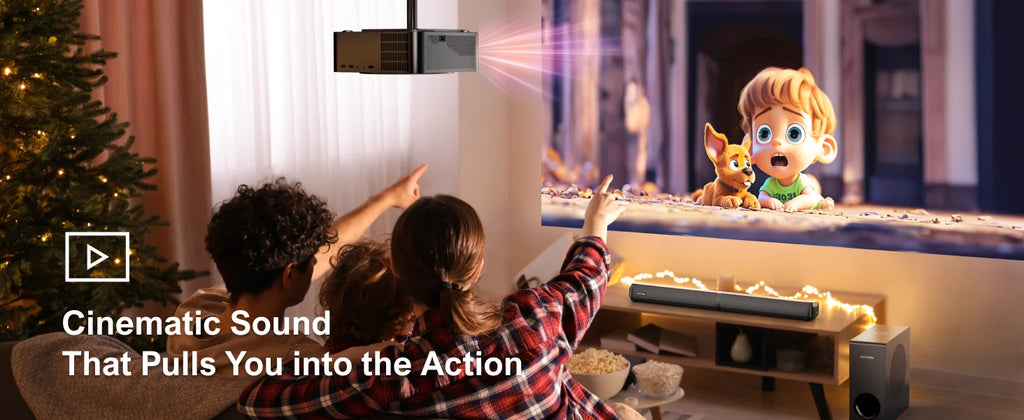 Barre de Son ULTIMEA 200W 4.1CH - Système Home Cinéma Bluetooth avec Subwoofer