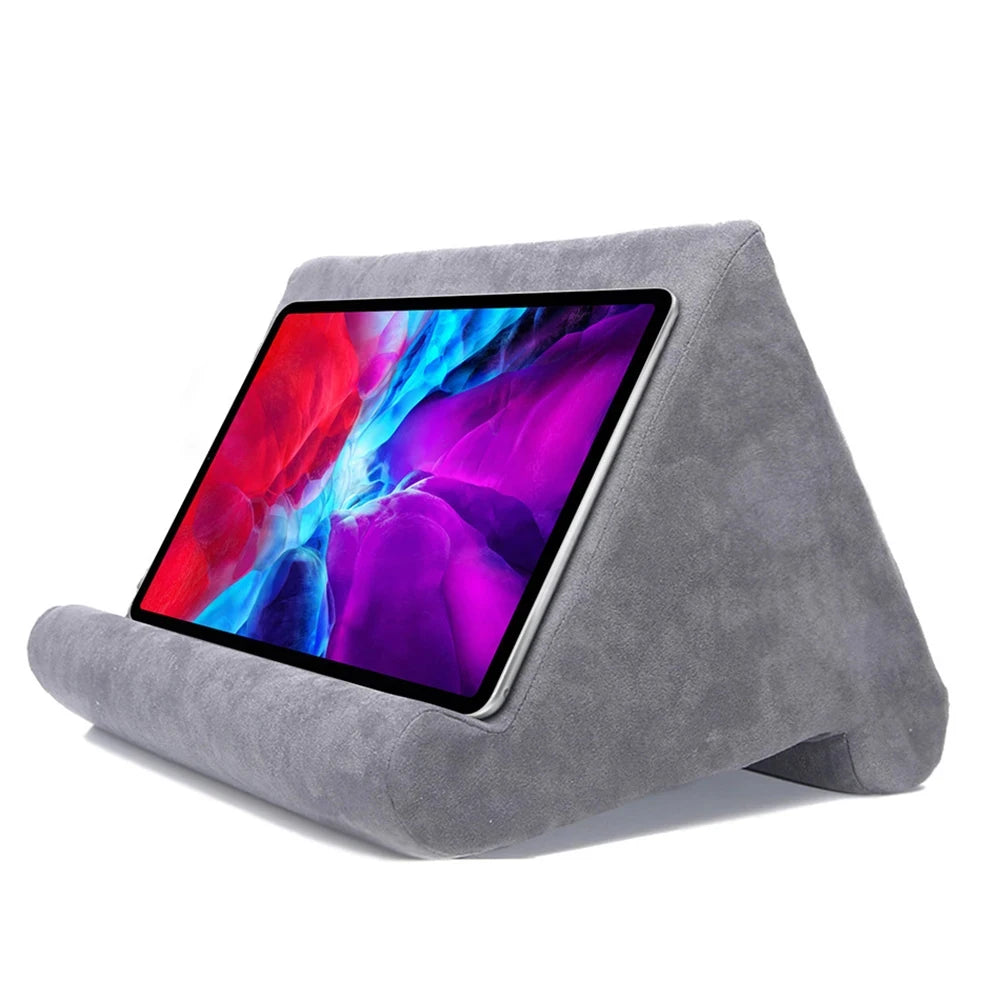 Support de tablette en mousse avec coussin pour iPad, Samsung, Huawei et Xiaomi, support pour téléphone portable, support de lecture multi-angles 