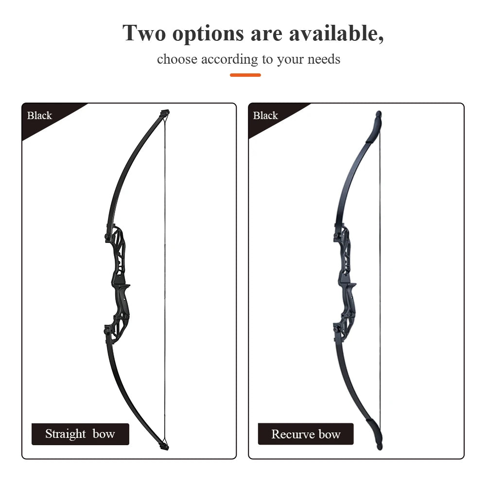 Arc Recurve Tir à l'Arc 20-50lbs Démontable avec Flèches Carbone Carquois Cible Entraînement