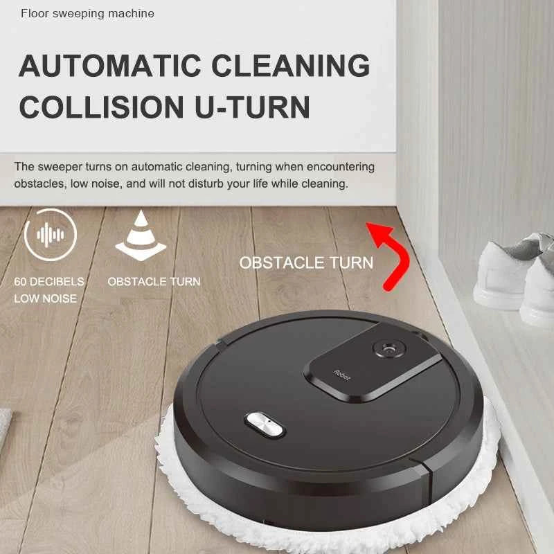 Robot Aspirateur Laveur Intelligent - Nettoyage Sec et Humide avec Spray