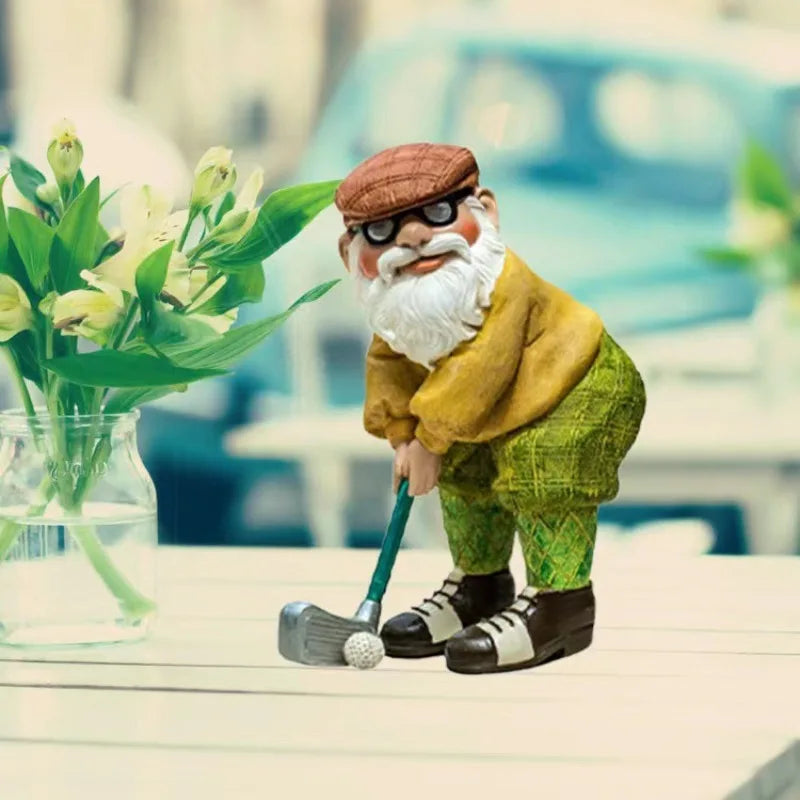 Nain de Jardin Décoratif – Figurine en Résine pour Extérieur, Pelouse et Terrasse
