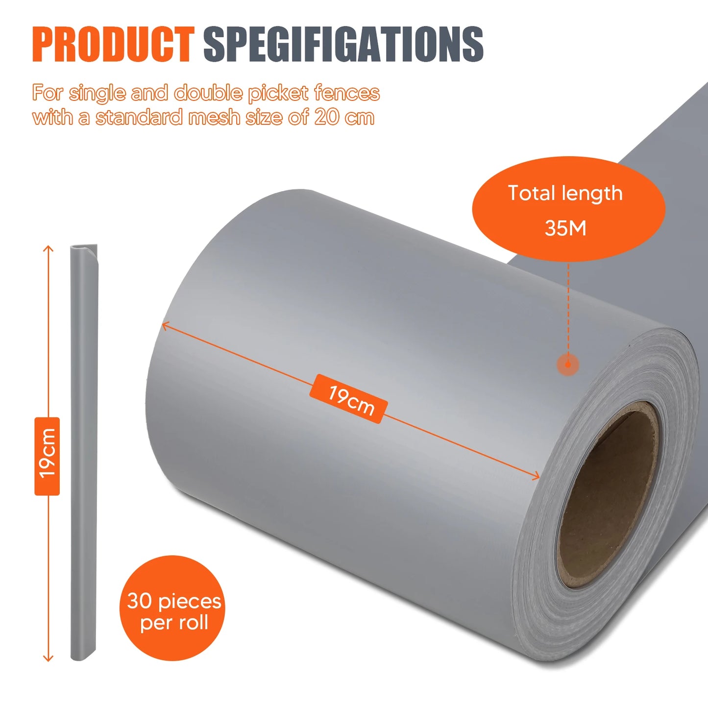 Lames Brise-Vue PVC pour Clôture