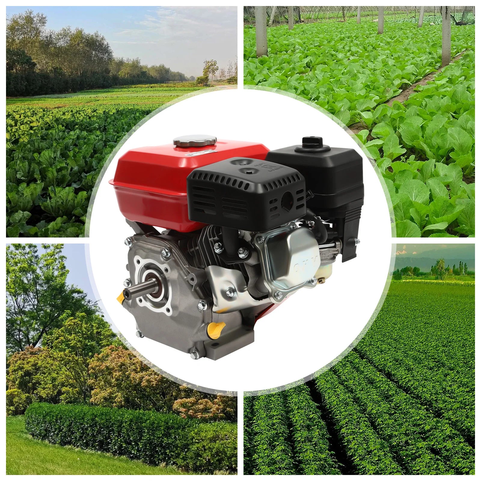 Moteur Essence 4-Temps 212cc 7.5HP - 4000W 3600 RPM - Refroidissement Air