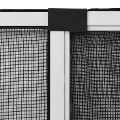 Moustiquaire Extensible pour Fenêtre vidaXL – Cadre Aluminium, (75-143)x50 cm, Sans Perçage