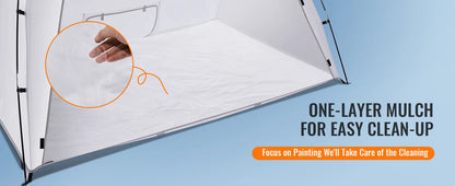 Cabine de Peinture Portable SucceBuy – Tente Pliable Oxford 210D, 2 Tailles, Film Protecteur Inclus