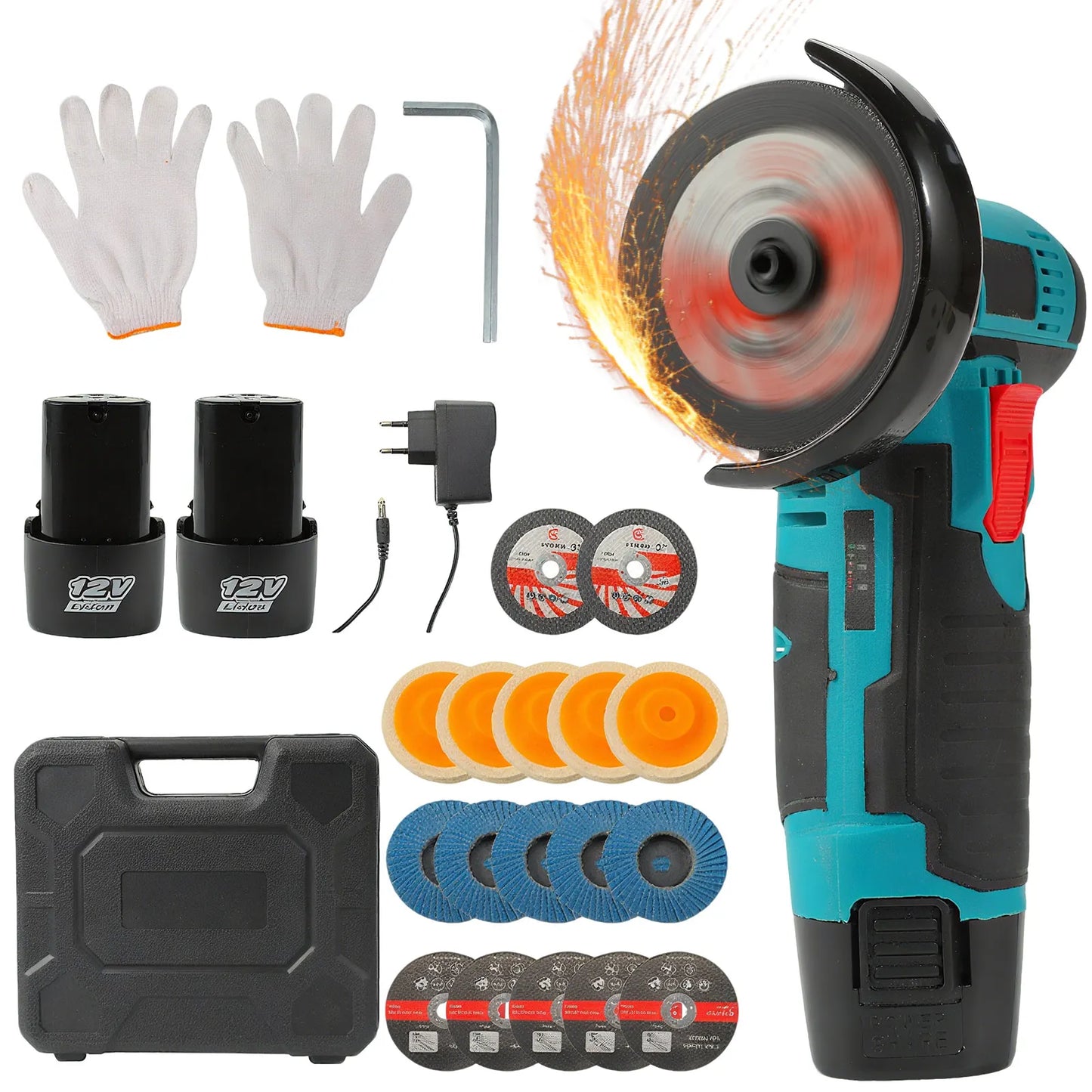 Mini Meuleuse d'Angle Sans Fil 12V Vremota