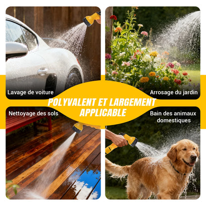 Dévidoir Tuyau d'Arrosage 2-en-1 Mural ou Sur Pied – 15M / 25M / 30M | Kit Complet