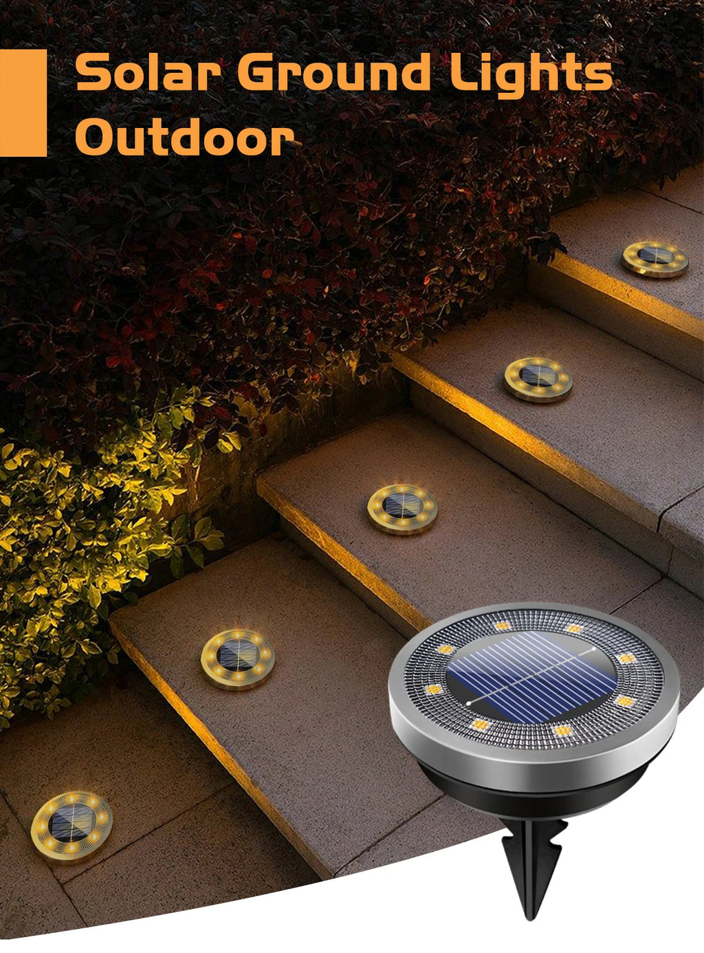Lumières Solaires au Sol IP65