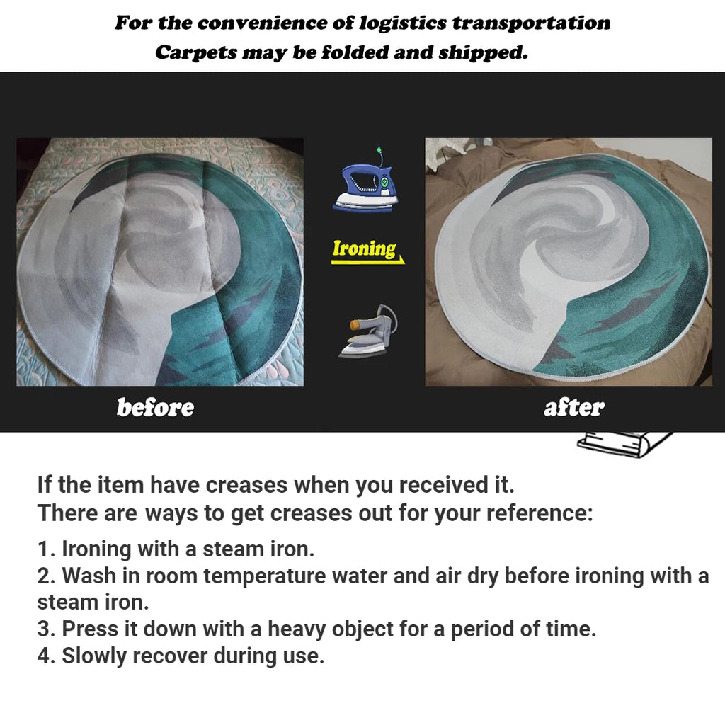 Tapis Géométrique Nordique - Décoration Salon Chambre Antidérapant Lavable