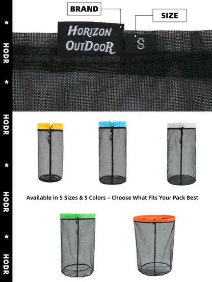 Sacs en Maille Ultralégers HODR –Lot de 5 Tailles 