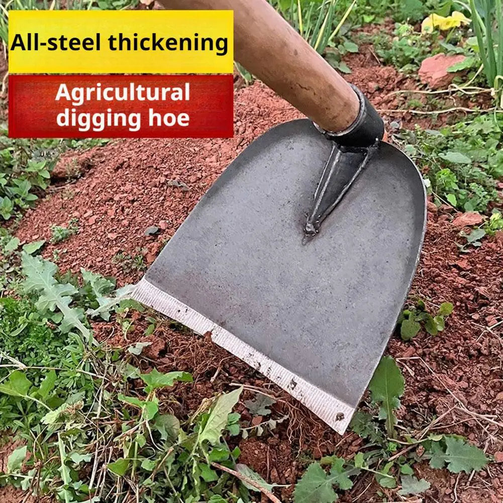 Houe de jardinage multifonction – Acier forgé, désherbage & plantation